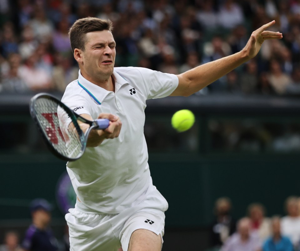 Hurkacz came through a five-set battle with Daniil Medvedev, played across two days