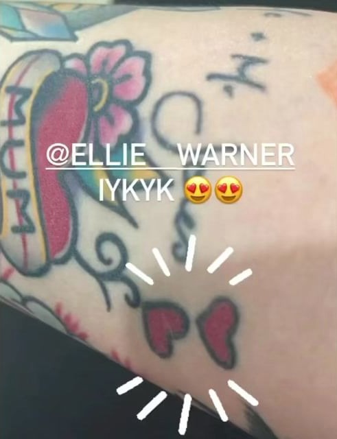 Gogglebox's Ellie Warner has revealed her tattoo which she got in honour of Amy Winehouse