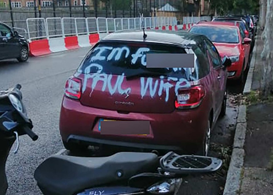 The graffiti left neighbours in the North London street stunned