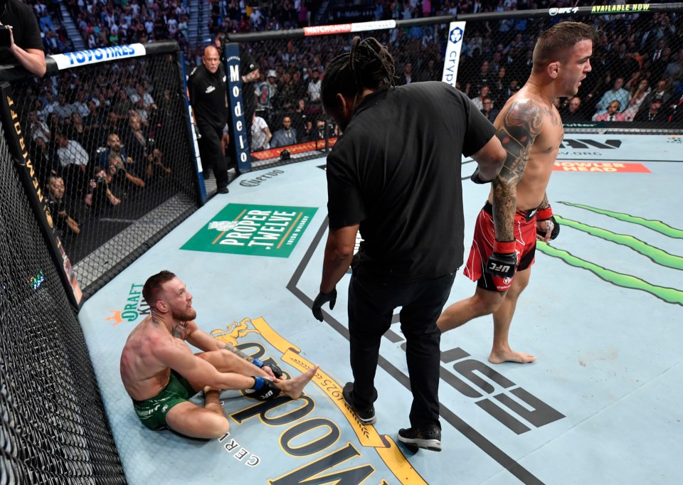 Conor McGregor after defeat to Dustin Poirier