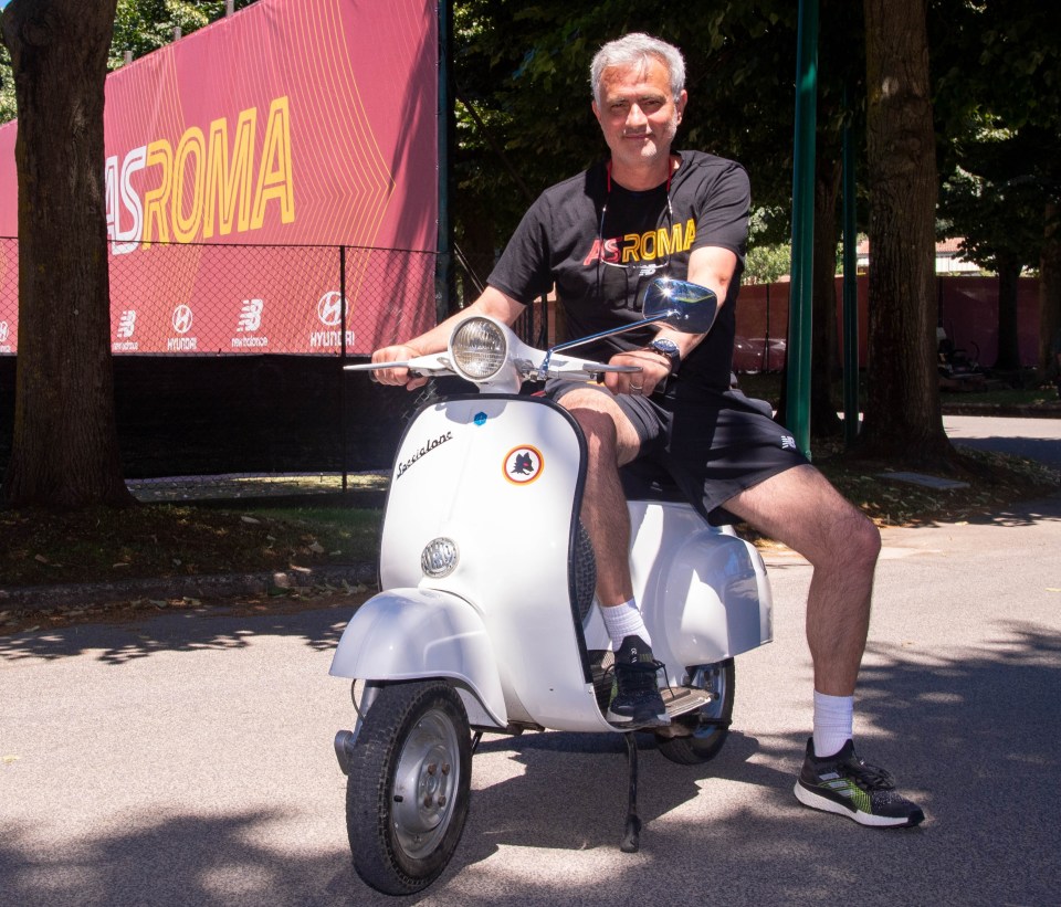 Portuguese coach Mourinho has just started his new job at Roma