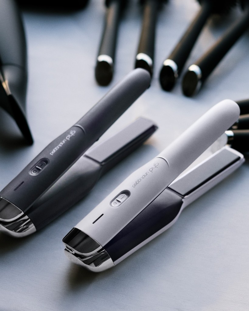 The GHD Unplugged is available in both black and white