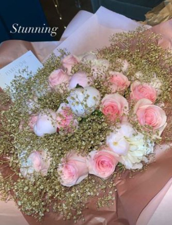 Molly-Mae gushed over her stunning bouquet of flowers