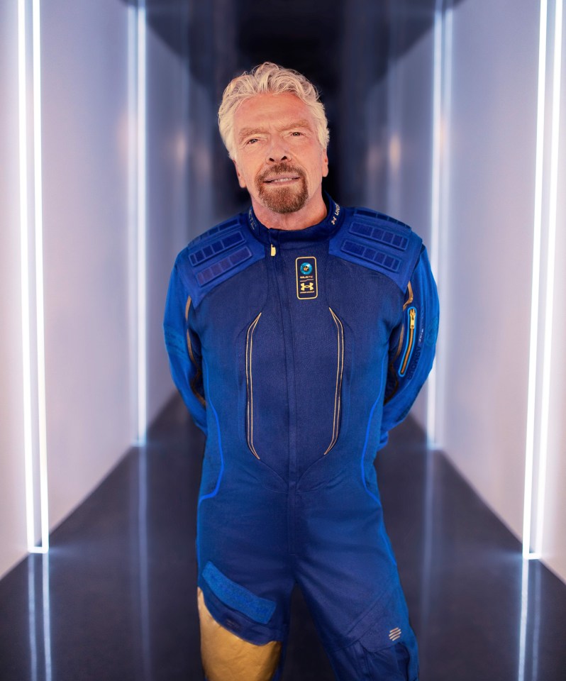 Barring weather or technical hitches, at 2pm today Branson, 70, will head to space nine days ahead of rival Jeff Bezos