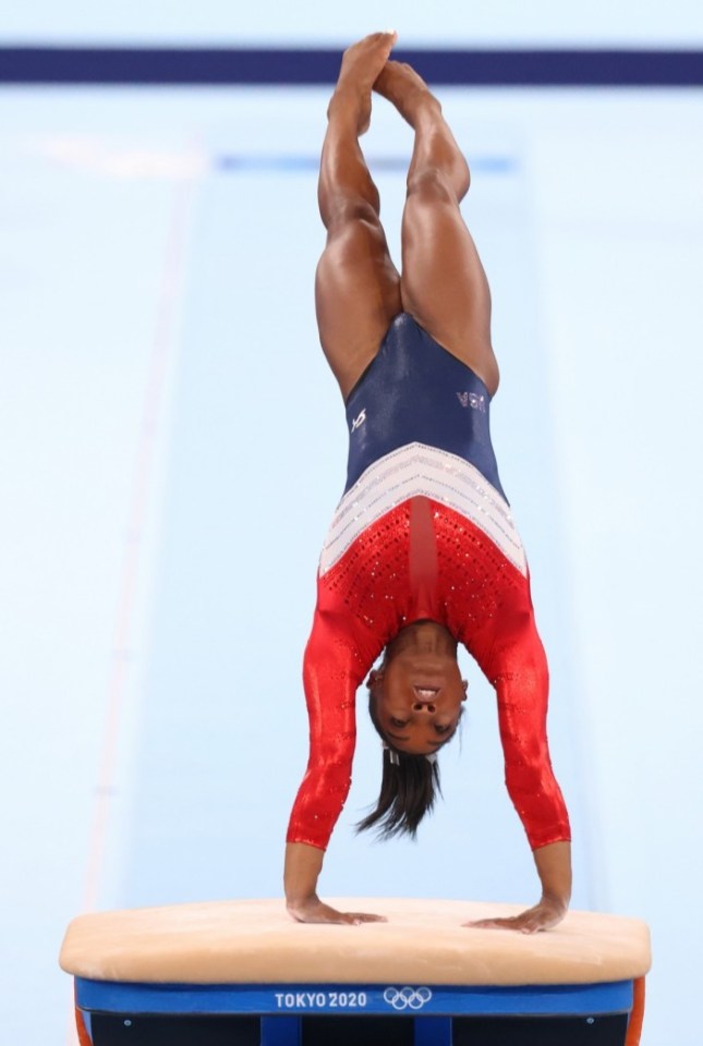 Biles won Gold in the Vault at the Rio 2016 Olympics