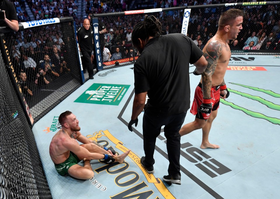 Khabib Nurmagomedov has said Conor McGregor is 'finished' after he lost to Dustin Poirier