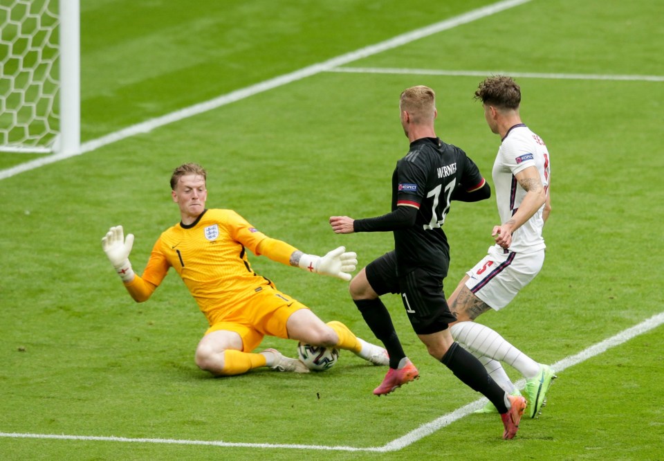 Pickford is yet to be beaten at Euro 2020