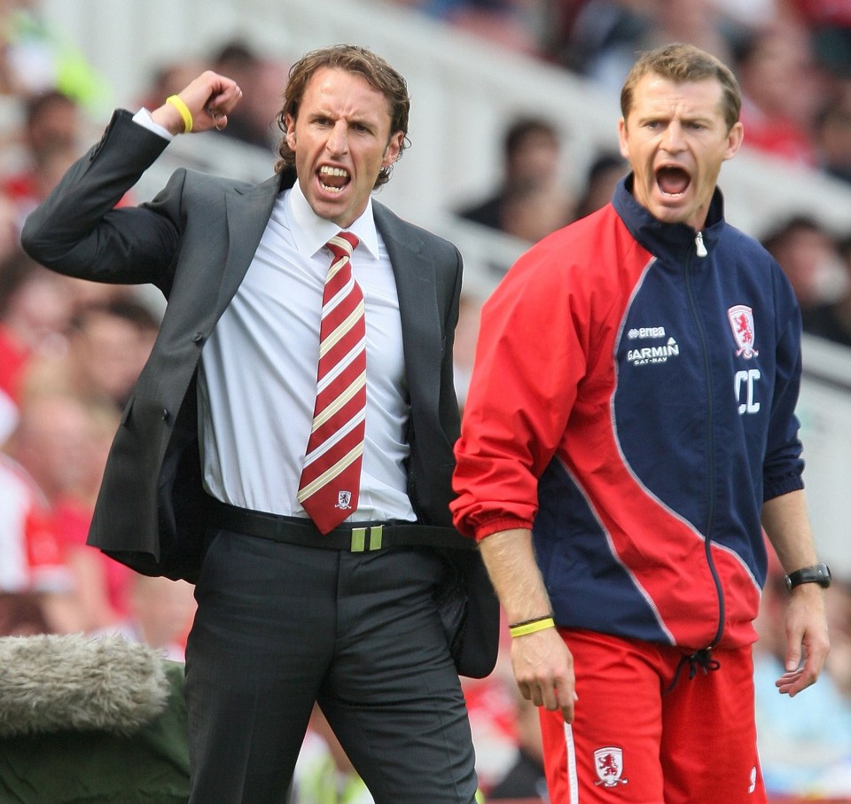 Southgate's first foray into management came with Middlesbrough