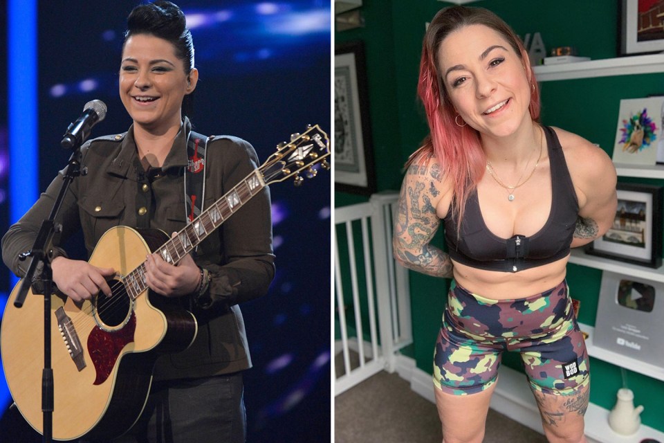 Lucy Spraggan is now working as a personal trainer and has a fitness app