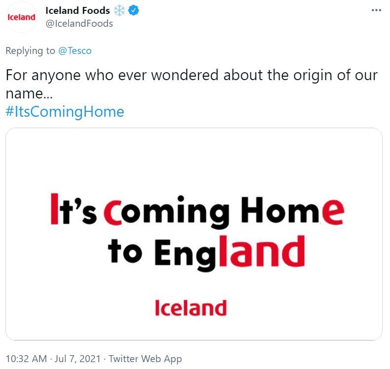 Iceland also joined in the fun