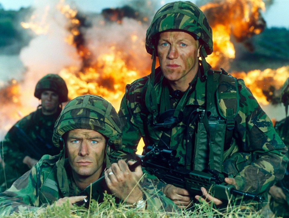 Robson in Soldier Soldier with Jerome Flynn