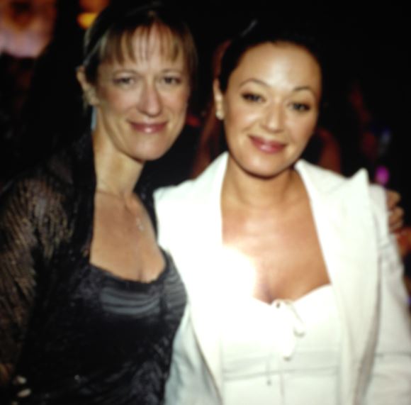 Leah Remini (right) with Shelly, the wife of Scientology leader David Miscavige