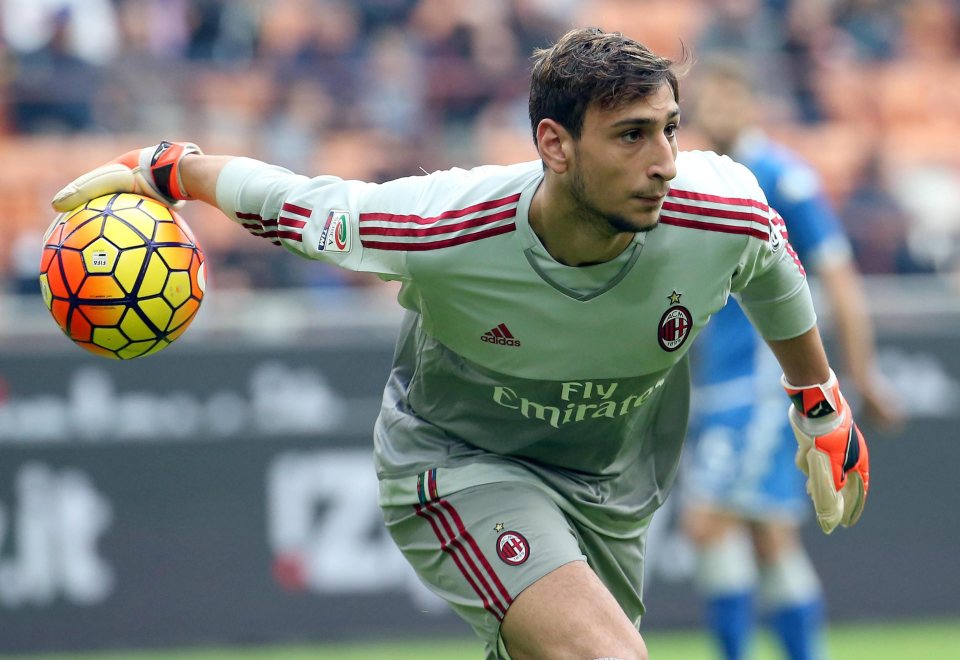 Donnarumma made his debut for Milan aged 16 back in 2015