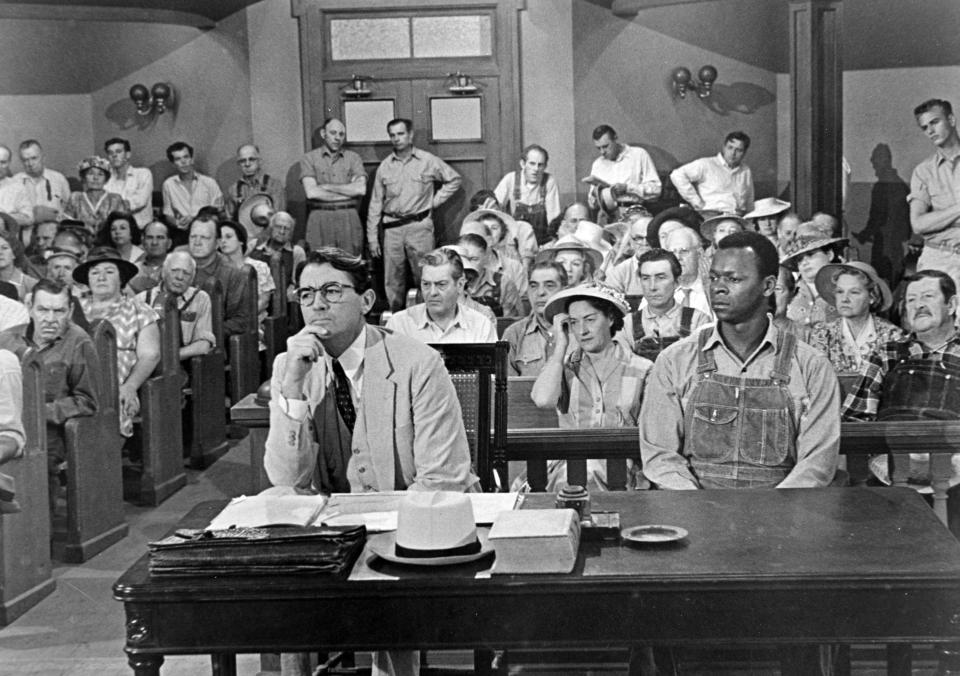 To Kill a Mockingbird tells the story of a white lawyer defending a black man wrongly accused of rape