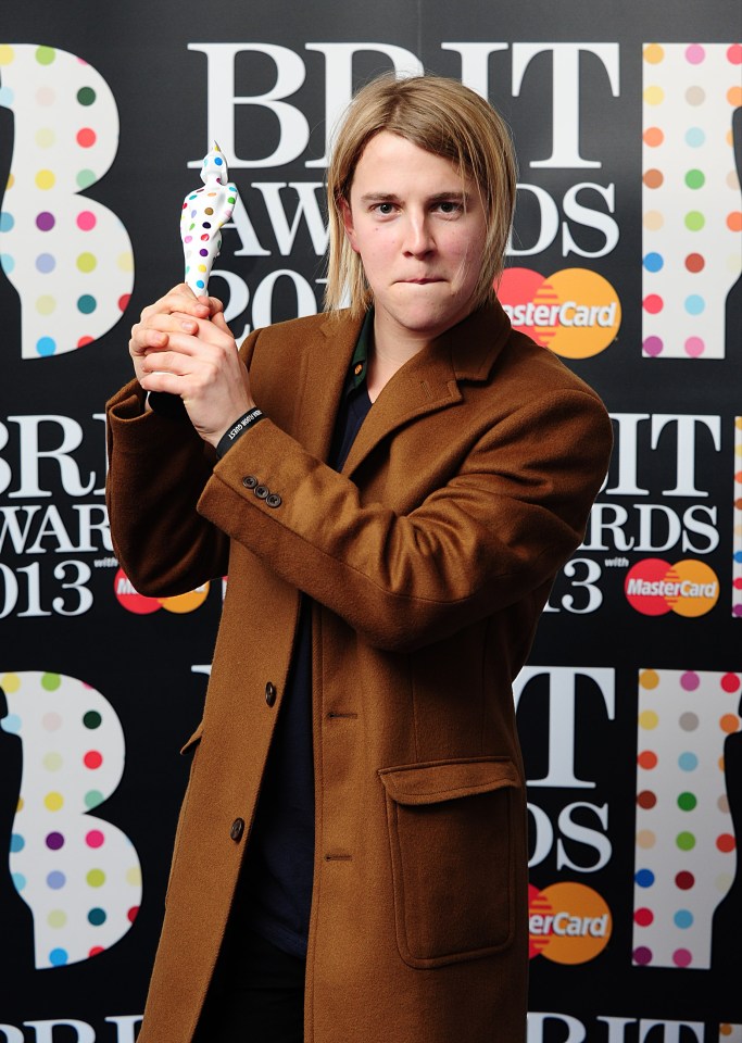 Tom Odell with the Critics’ Choice award at the 2013 Brit Awards