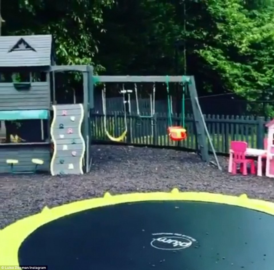 Her kids even have access to their own adventure playground