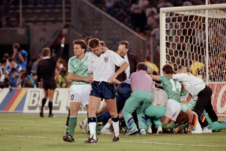 England lost to West Germany on penalties in the semi-finals of Italia 90