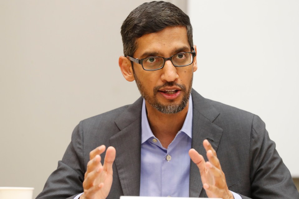 Sundar Pichai, CEO of Google and Alphabet Inc