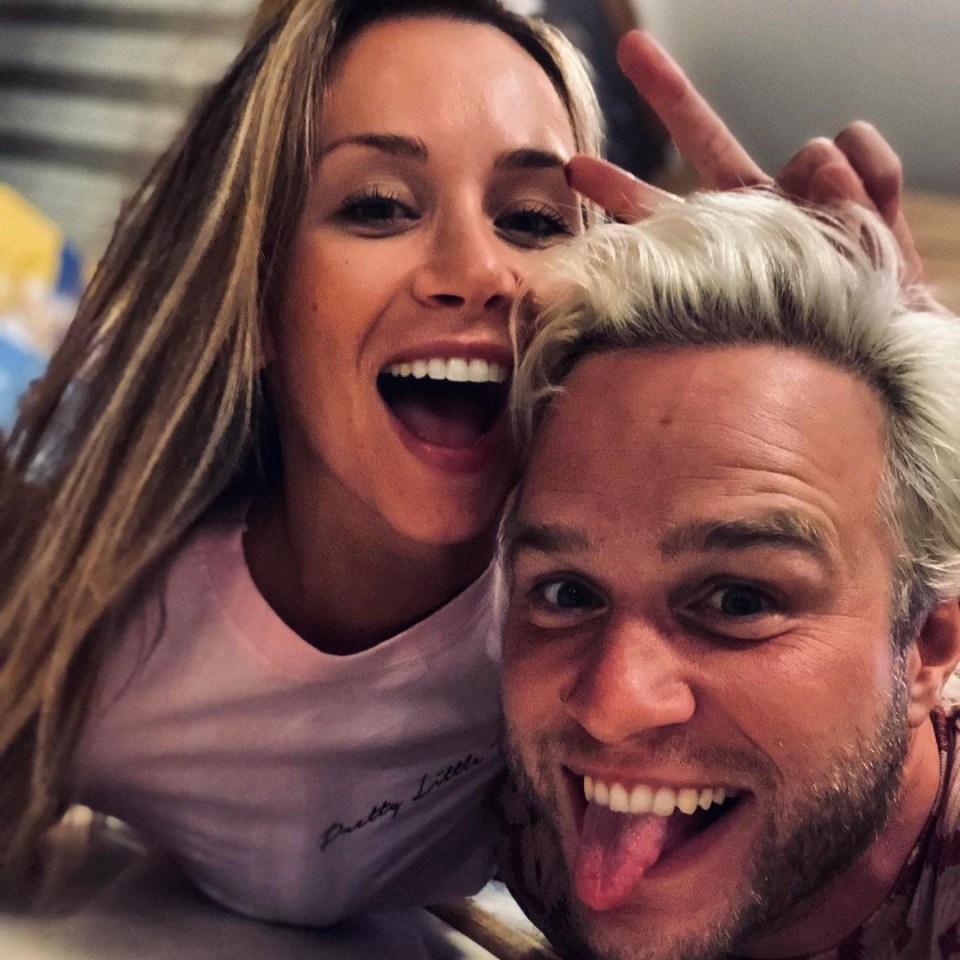 Olly and Amelia play about on Instagram on Valentine’s Day