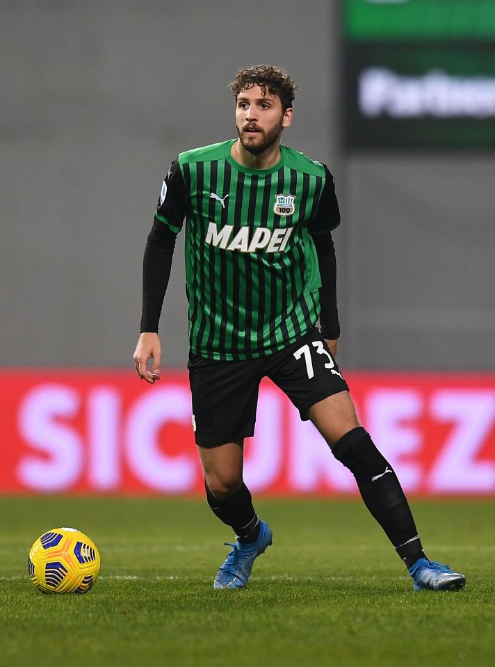 Sassuolo midfielder Manuel Locatelli is being chased by Arsenal and Juventus