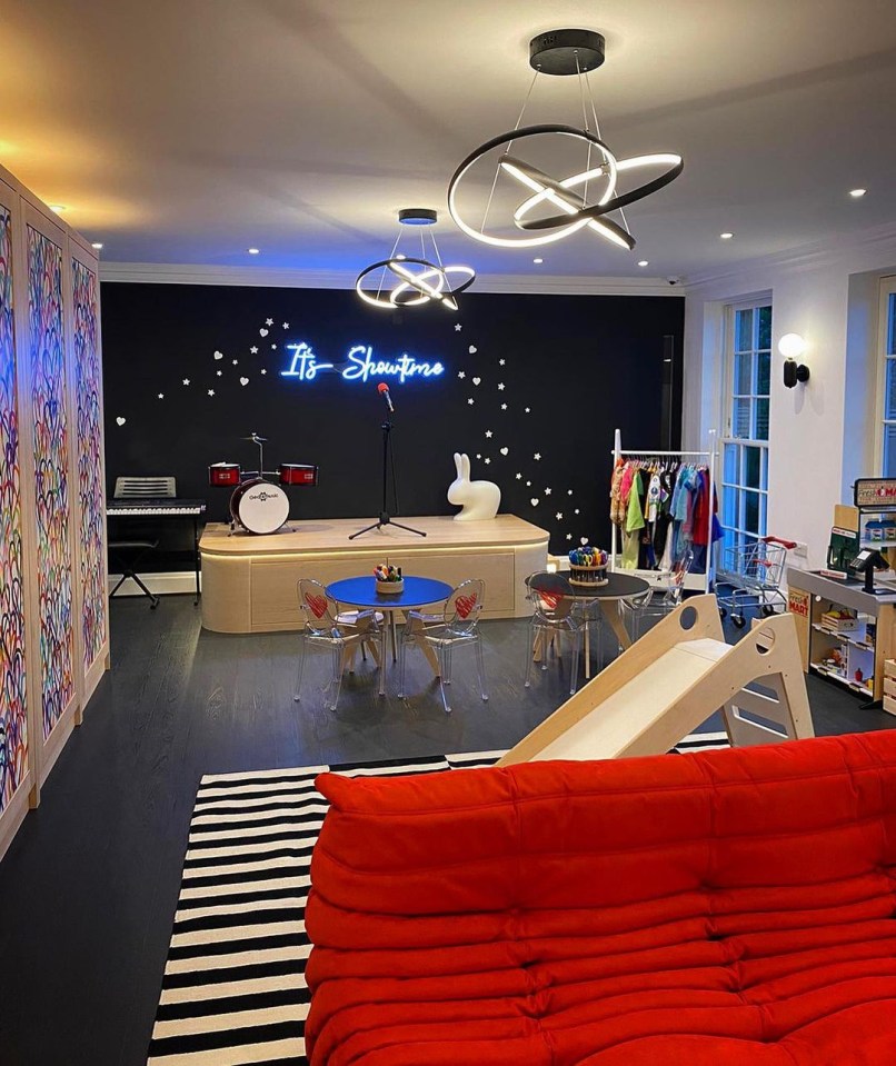 The kids' playroom is something to behold