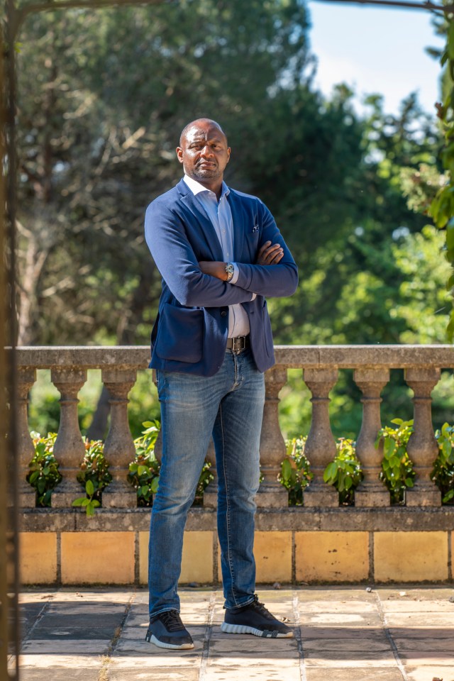 Patrick Vieira has been confirmed as Crystal Palace's new manager