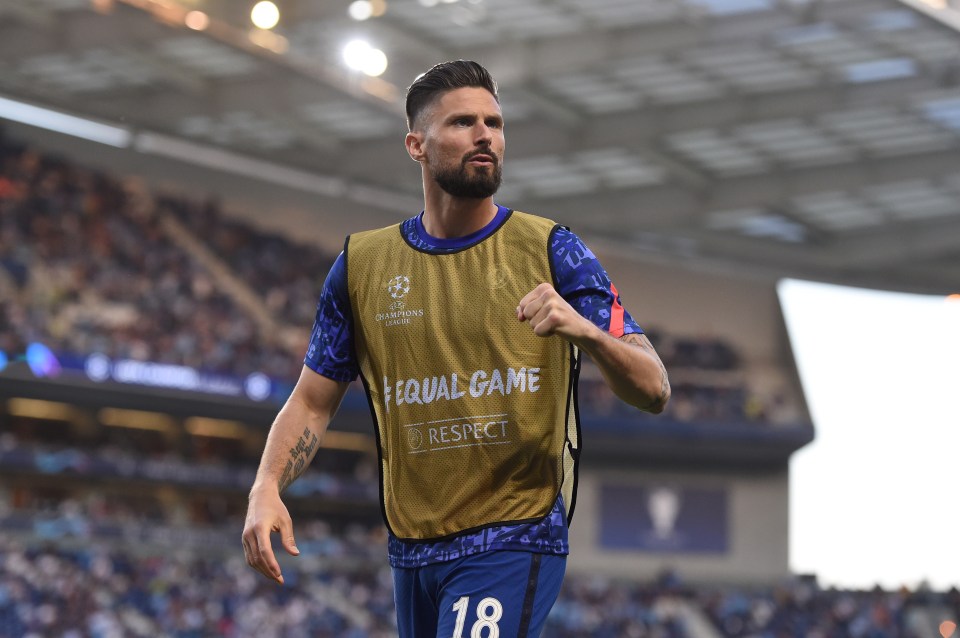 Olivier Giroud was largely constricted to the bench last season