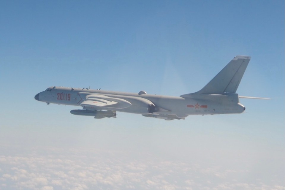 Chinese H-6 bombers would also carpet bomb targets