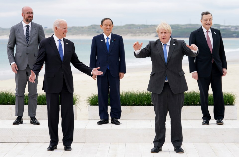 Boris Johnson met with various world leaders at the G7 summit hosted at the seaside resort of Carbis Bay in Cornwall