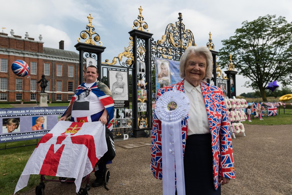 Some dressed in their patriotic best for the occasion