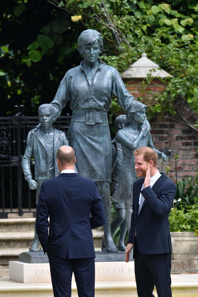 Harry and William appeared to be friendly with each other