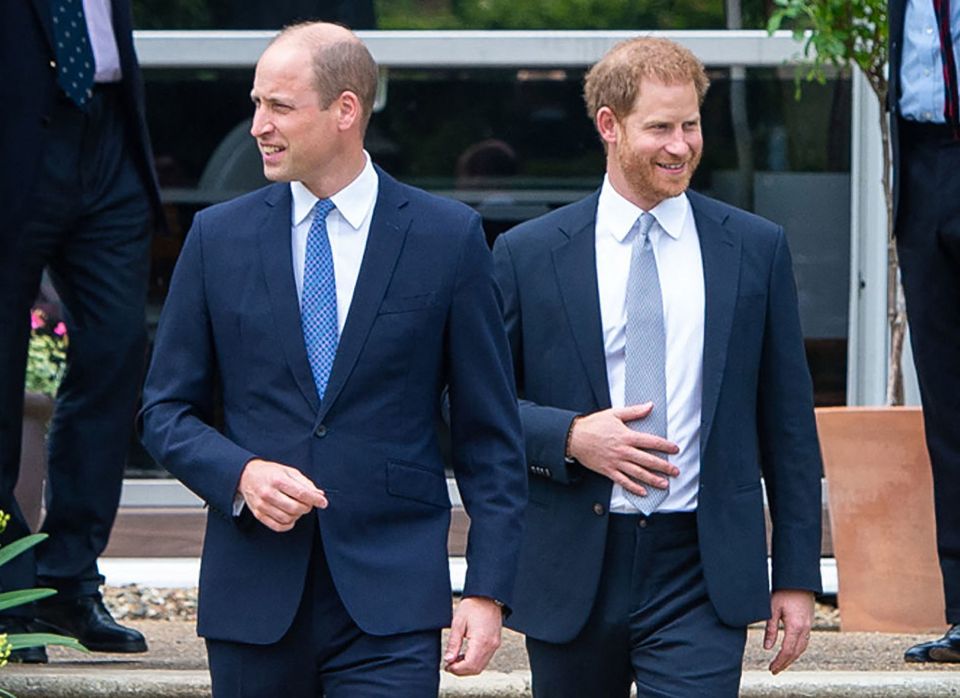 Wills and Harry put their differences aside for an hour to pay tribute to their mother