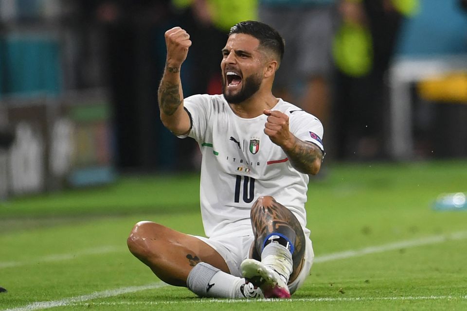 Insigne was named as the man of the match for his performance in the Euro 2020 quarter-final clash