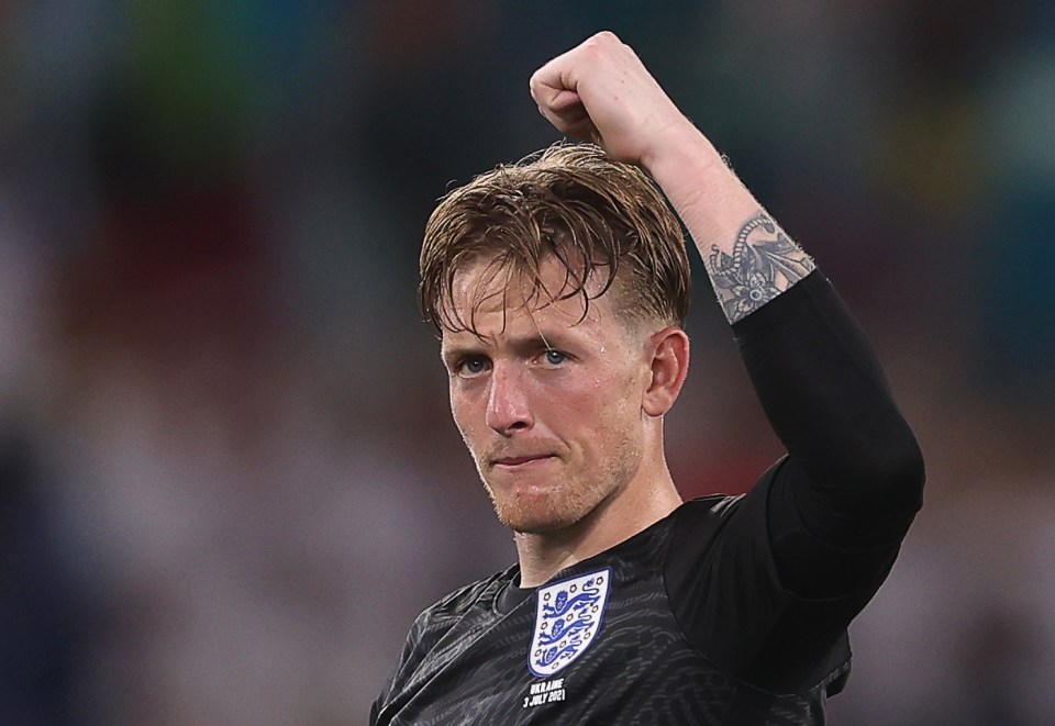 Jordan Pickford, 27, has been in good form for England at Euro 2020