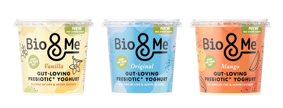 Bio&Me's new prebiotic yoghurt has 700billion live cultures in it