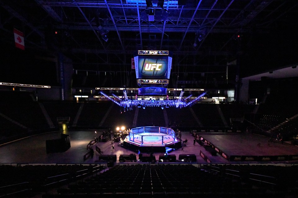 The stadium was used by the UFC during the coronavirus pandemic last year