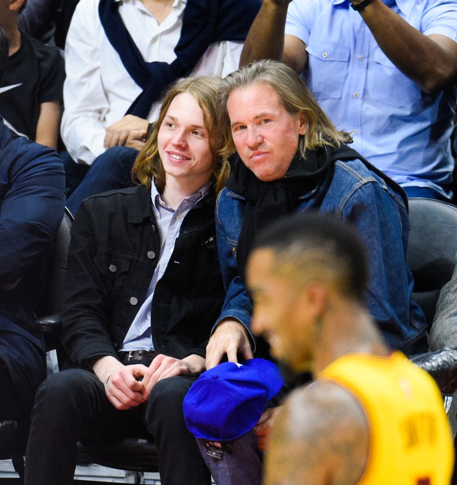 Kilmer was diagnosed with the disease in 2015 but kept it private, here pictured with his son Jack the same year