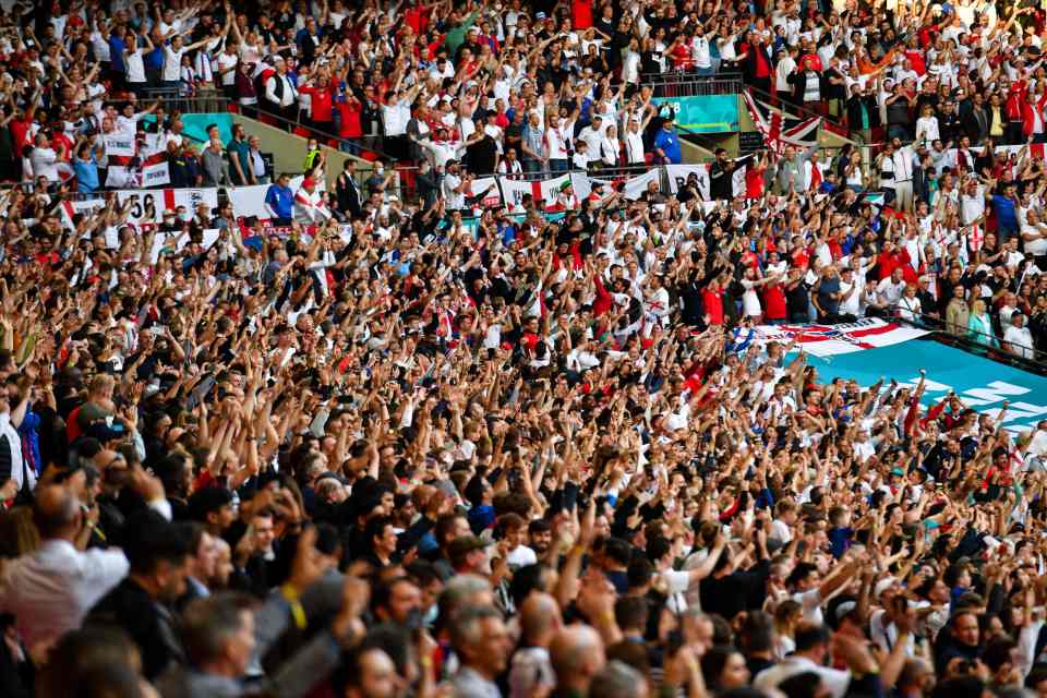 A packed Wembley erupted in celebration as England booked their spot in the Euro 2020 final