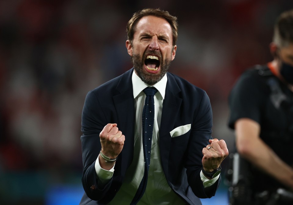 Gareth Southgate let out a roar at full-time with England reaching their first final since 1966