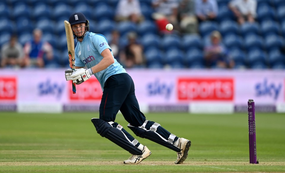 Zak Crawley flicks out on his way to an unbeaten 58 in his match-clinching stand of 120 with Dawid Malan in the ODI opener