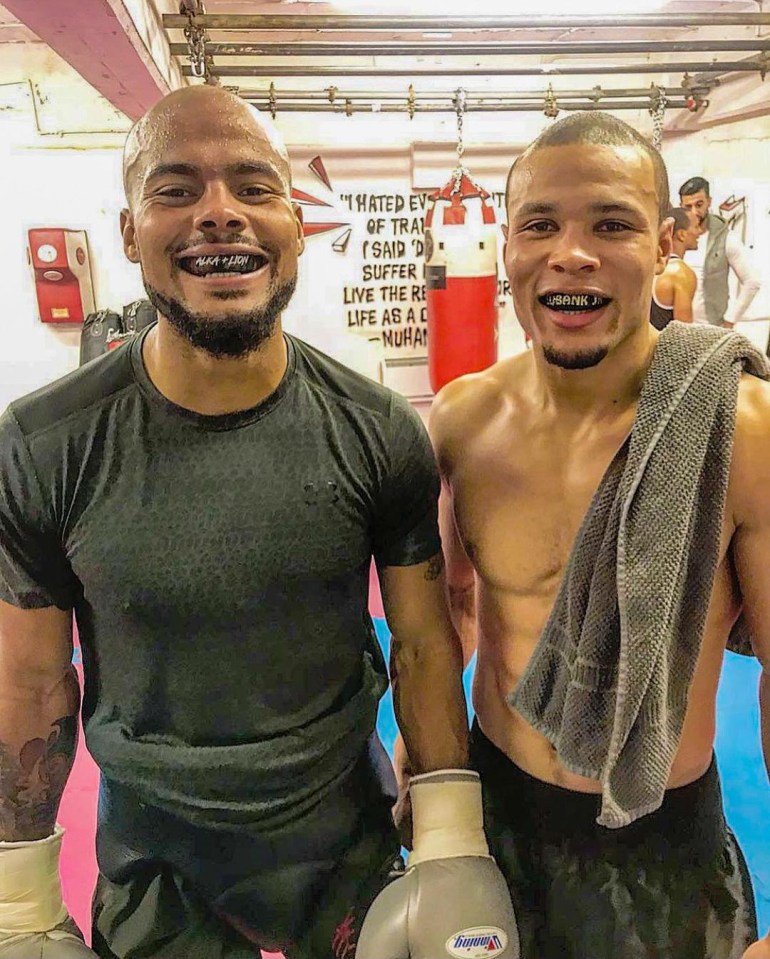 Chris Eubank Jr shared a selection of pictures of his brother Sebastian online