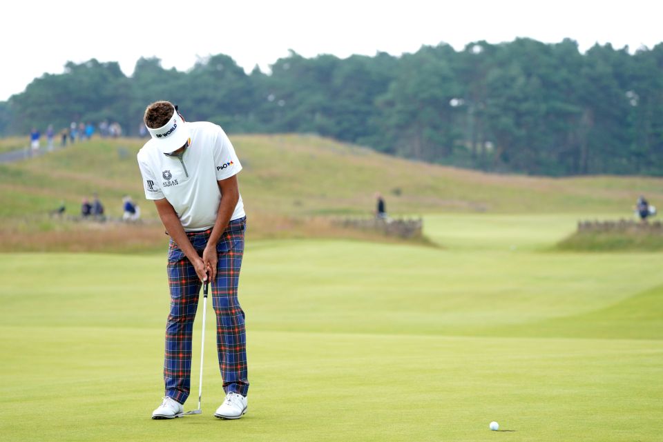 Ian Poulter was busy in action at the Scottish Open