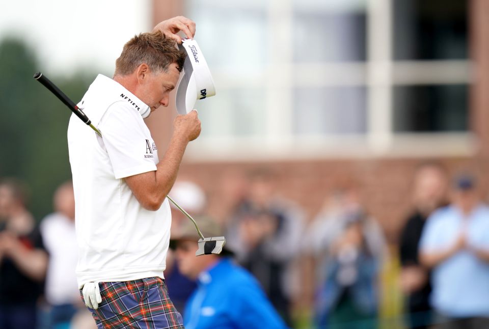 Poulter was left frustrated by a storm delay