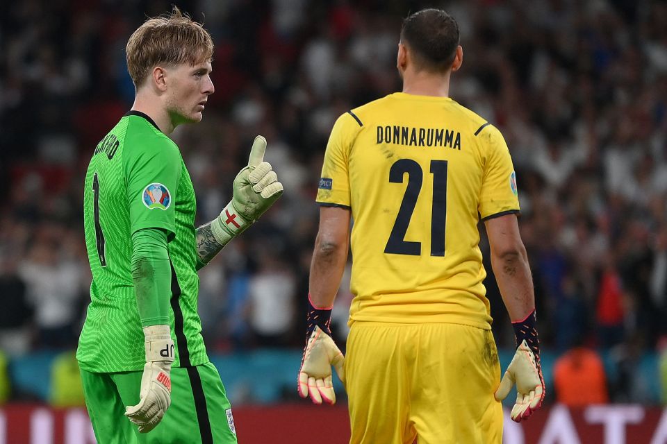 Jordan Pickford should have been named in the Team of the Tournament over Gianluigi Donnarumma, according to the stats