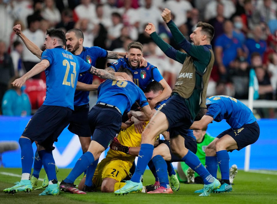 Italy eventually ran out winners after Gianluigi Donnarumma's shootout heroics