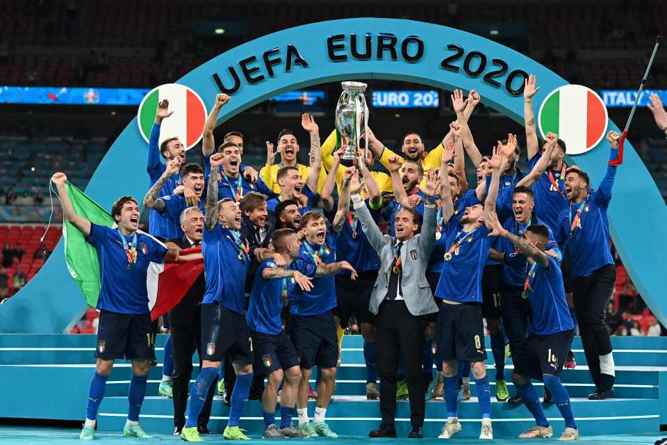 Italy lifted the Euro 2020 trophy after beating England in a tense penalty shootout