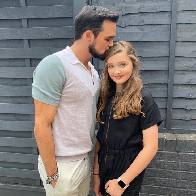 Gareth gates posted this rare picture of himself with daughter Missy