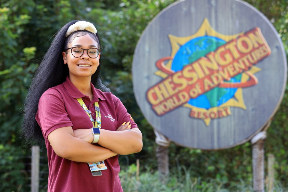 Student Megan Martin works at Chessington World of Adventures during the summer