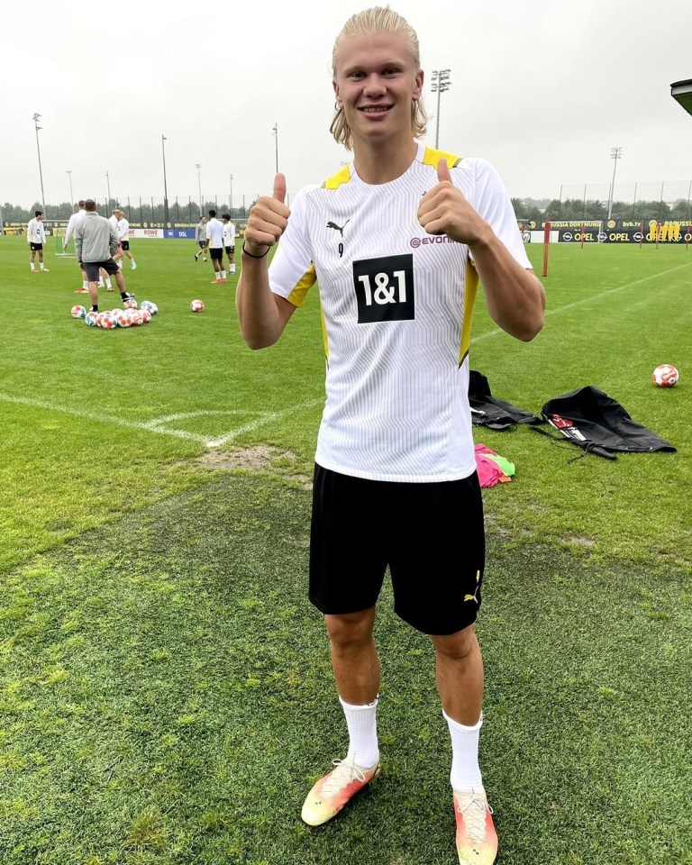 The 20-year-old was all smiles upon his return to training this week