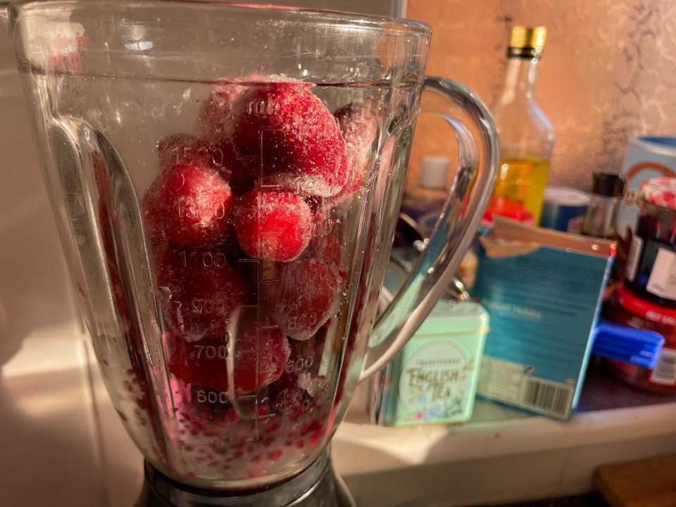 Shelly said the frozen strawberries were also great in her gin